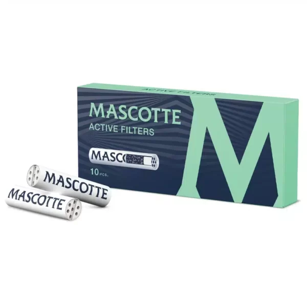 Mascotte アクティブフィルター 6mmスリム｜ココナッツ活性炭入り 10個入り｜手巻きタバコ用